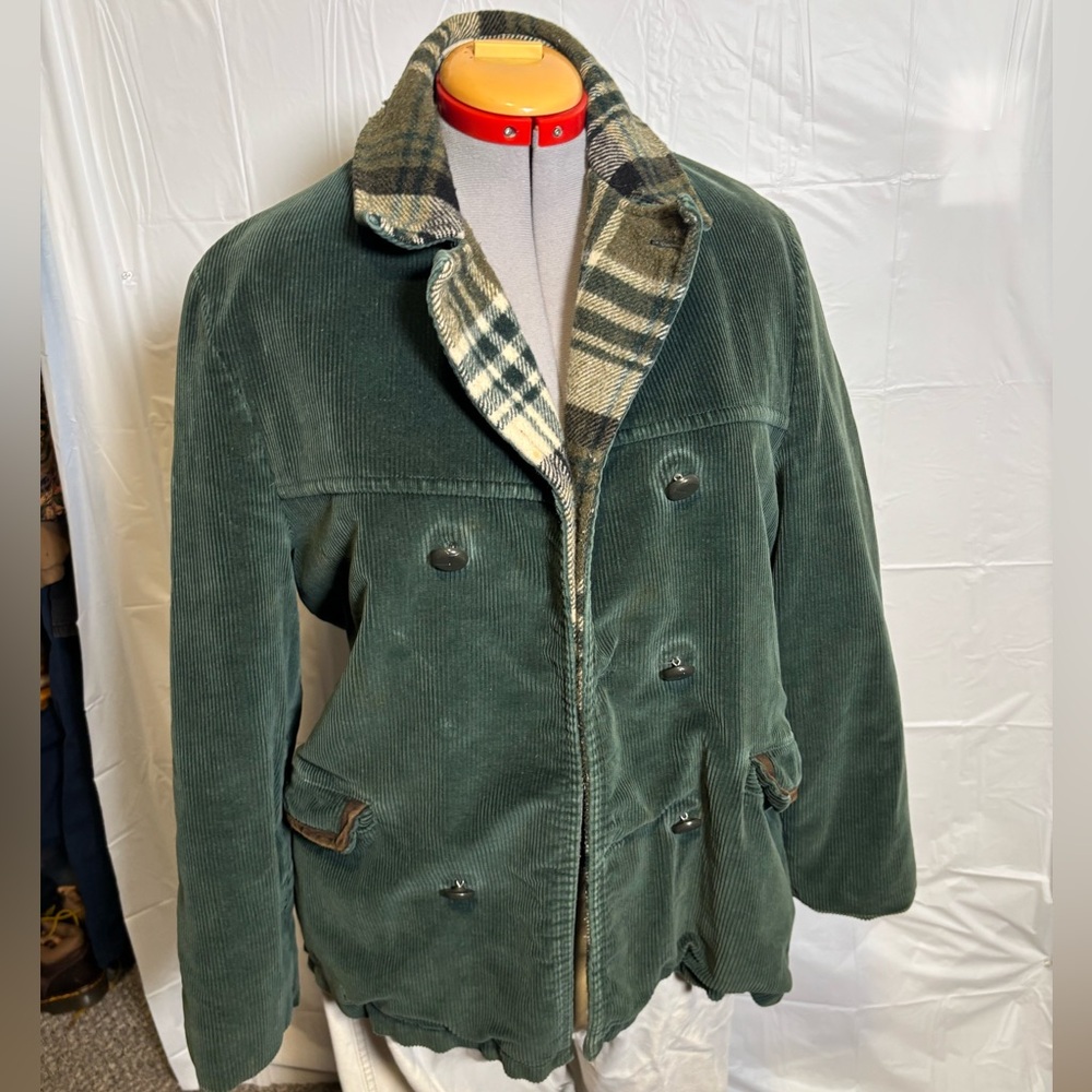 Vintage Green Fleece-Lined Corduroy GRaIS Jacket